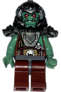 Troll Warrior 6 Orc Minifigure - Fantasy Era - Troll Warrior 6 (Orc) - cas398