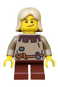 Peasant Child Minifigure - Child peasant from Fantasy Era - cas411