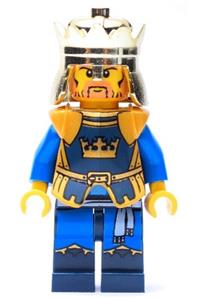 Crown King Minifigure - Crown King from Fantasy Era without cape and with printed legs - cas422
