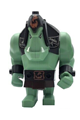 Big Figure - Fantasy Era - Troll, Sand Green with Black Armor - cas424