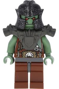 Troll Warrior 10 Minifigure - Troll warrior from the Fantasy Era (Troll Warrior 10 (Orc)) - cas427