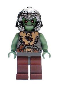 Troll Warrior Minifigure - Troll warrior 11 from Fantasy Era wearing a cape - cas428