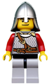 Kingdoms - Lion Knight Scale Mail with Chest Strap and Belt, Helmet with Neck Protector, Open Mouth - cas438