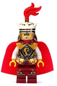 Lion King Minifigure - Lion King minifigure from Kingdoms theme with a plume - cas441