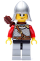 Kingdoms - Lion Knight Scale Mail with Chest Strap and Belt, Helmet with Neck Protector, Quiver, Smirk and Stubble Beard - cas451
