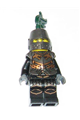 A dragon knight in Kingdoms theme wearing chain armor, closed helmet, and scowling expression - cas452