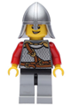 Lion Knight from Kingdoms wearing scale mail with chest strap and belt, helmet with neck protector, and an open grin - cas460