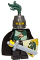 Dragon Knight in Kingdoms theme with a closed helmet, cape, and vertical cheek lines - cas464