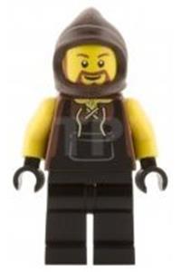 Blacksmith Minifigure - Blacksmith from Kingdoms with a brown beard - cas467