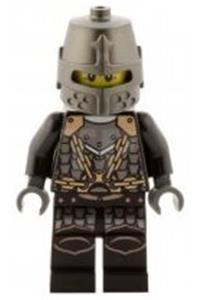 Kingdoms - Dragon Knight Scale Mail with Chains, Helmet Closed, Gray Beard cas468
