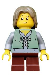 Peasant Child Minifigure - Child peasant in a Kingdoms theme - cas489