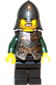 Minifigure wearing Dragon Knight Armor with Chain, and a Helmet with Neck Protector (Chess Bishop) from the Kingdoms theme - cas507