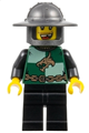 Dragon Knight in Kingdoms theme with a helmet with broad brim and missing tooth (Chess Pawn) - cas508