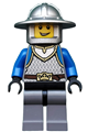 Castle - King's Knight Scale Mail, Crown Belt, Helmet with Broad Brim, Open Grin - cas517