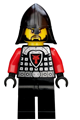 Castle - Dragon Knight Scale Mail with Dragon Shield and Shoulder Armor, Helmet with Neck Protector, Black Beard - cas525