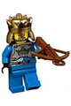 Knight wearing a King's Knight breastplate with a crown and chain belt, topped with another crown - cas539