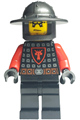 Dragon Knight wearing scale mail with a Dragon Shield, and a helmet with a broad brim - cas541