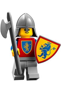 Crusader Lion Solider Minifigure - Lion Crusader with light bluish gray legs and neck-protector - cas542