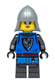 Female Black Falcon castle guard with a flat silver neck-protector - cas555