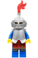 Lion Knight - Female, Light Bluish Gray Helmet, Flat Silver Visor, Red Plume, Flat Silver Armor - cas559