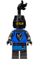 Black Falcon - Male, Pearl Dark Gray Detailed Legs, Black Helmet with Eye Slit, Black Plume - cas576