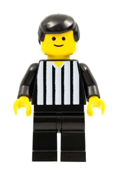 Football Referee Custom Minifig made with LEGO parts - B3 Customs