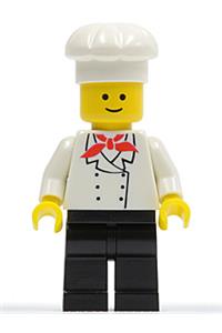 Chef Minifigure - Chef with black legs and standard grin - chef002