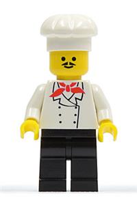 Chef Minifigure - Chef - Black Legs, Moustache - chef007