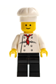 Chef - White Torso with 8 Buttons, Black Legs, Standard Grin - chef014