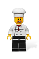 Chef - White Torso with 8 Buttons, Black Legs, Beard around Mouth - chef018