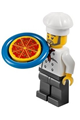 Chef - White Torso with 8 Buttons, Dark Bluish Gray Legs, Gray Beard - chef021