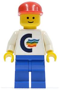 Color Line Passenger Minifigure - Minifigure with a white torso based on color line - cl001