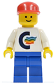 Minifigure with a white torso based on color line - cl001