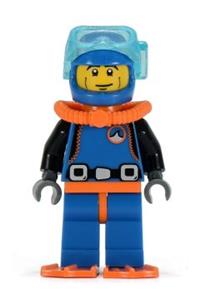 Deep Sea Diver Minifigure - Deep Sea Diver, CMF Series 1 - col015