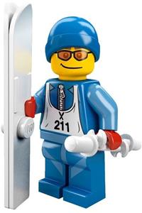 Skier Minifigure - Skier, CMF Series 2 - col028
