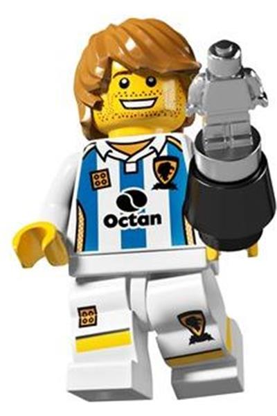 Lego HOCKEY PLAYER Collectible Series 4 Minifigure Figure CMF COL056 -  Complete