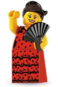 Flamenco Dancer Minifigure - Flamenco Dancer, CMF Series 6 - col086