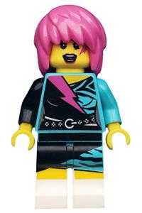 Rocker Girl Minifigure - Rocker Girl, CMF Series 7 - col111