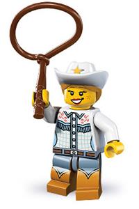 Cowgirl Minifigure - Cowgirl, CMF Series 8 - col116
