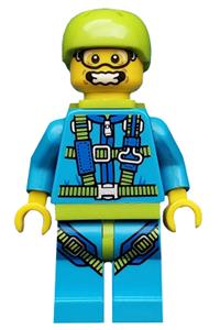Skydiver Minifigure - Skydiver, CMF Series 10 - col150