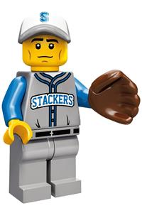 Baseball Fielder Minifigure - Baseball Fielder, CMF Series 10 - col157