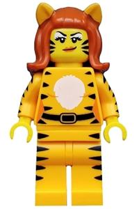 Tiger Woman Minifigure - Tiger Woman, CMF Series 14 - col219