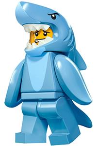 Shark Suit Guy Minifigure - Shark Suit Guy, CMF Series 15 - col240