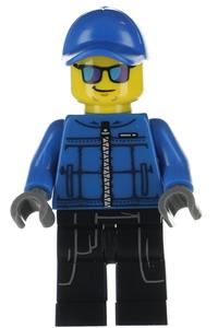 Undercover Cop Minifigure - Undercover cop in police attire - col273