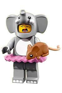 Elephant Girl Minifigure - Elephant Girl, CMF Series 18 - col312