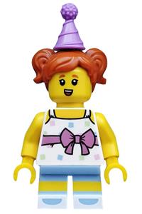 Birthday Party Girl Minifigure - Birthday Party Girl, CMF Series 18 - col317