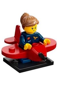 Airplane Girl Minifigure - Airplane Girl, CMF Series 21 - col382