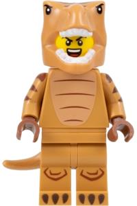 T-Rex Costume Fan, Series 24 (Minifigure Only without Stand and Accessories) col417