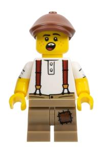 Newspaper Kid Minifigure - Newspaper Kid, CMF Series 24 - col423