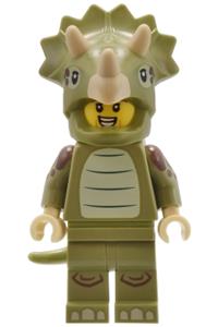 Triceratops Costume Fan, Series 25 (Minifigure Only without Stand and Accessories) col431